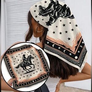 Western Cowboy Horse Bandana Scarf